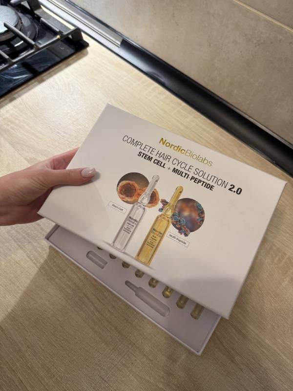 Nordic Biolabs product box shown in hand